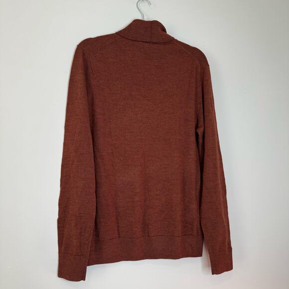 Artefact Turtleneck Sweater Knit Long Sleeve Pullover Rust NWT Men’s Large - Picture 5 of 8